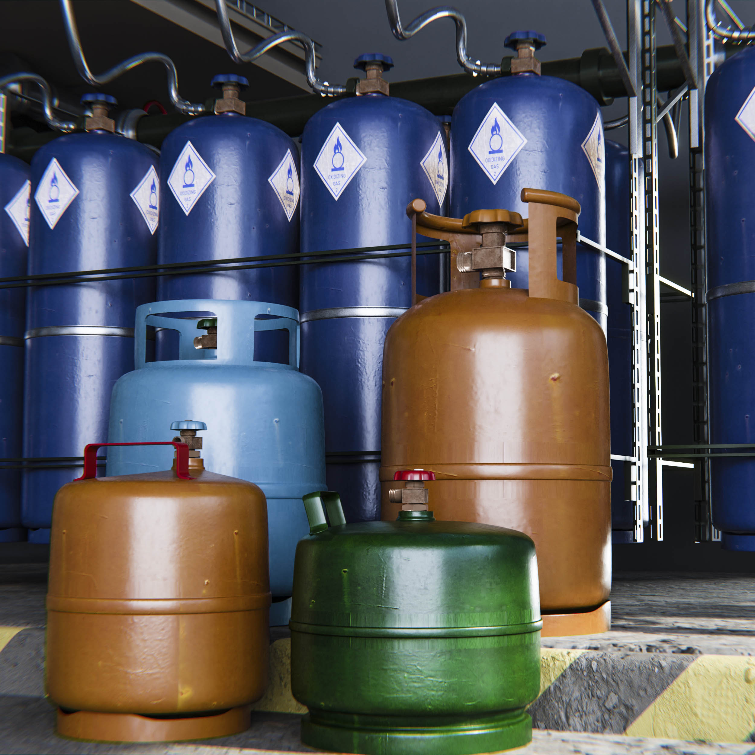 LPG gas cylinders
